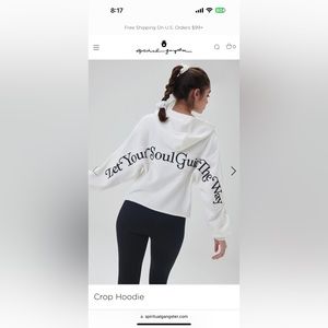 NWT Spiritual Gangster Crop hoodie